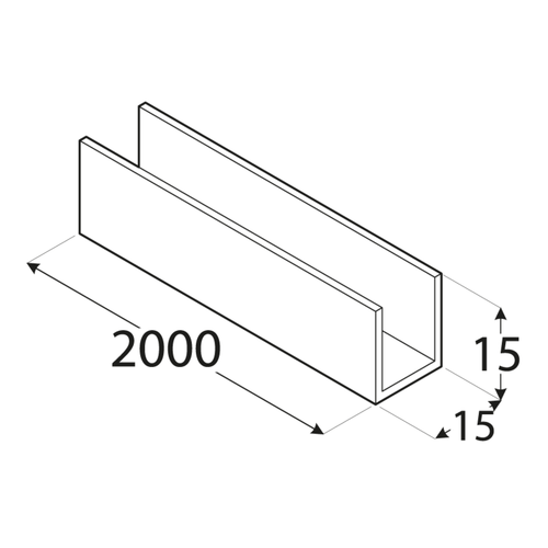 PC 25A 15 x 15 x 2 x 2000 mm