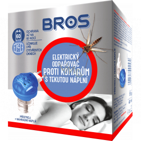 Odpařovač BROS elektrický proti komárům tekutá náplň 60nocí