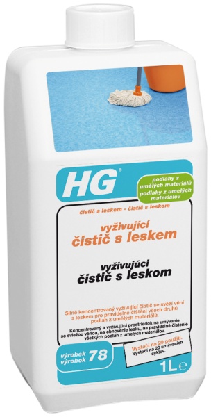 HG vyživující čistič s leskem pro PVC podlahy 1l