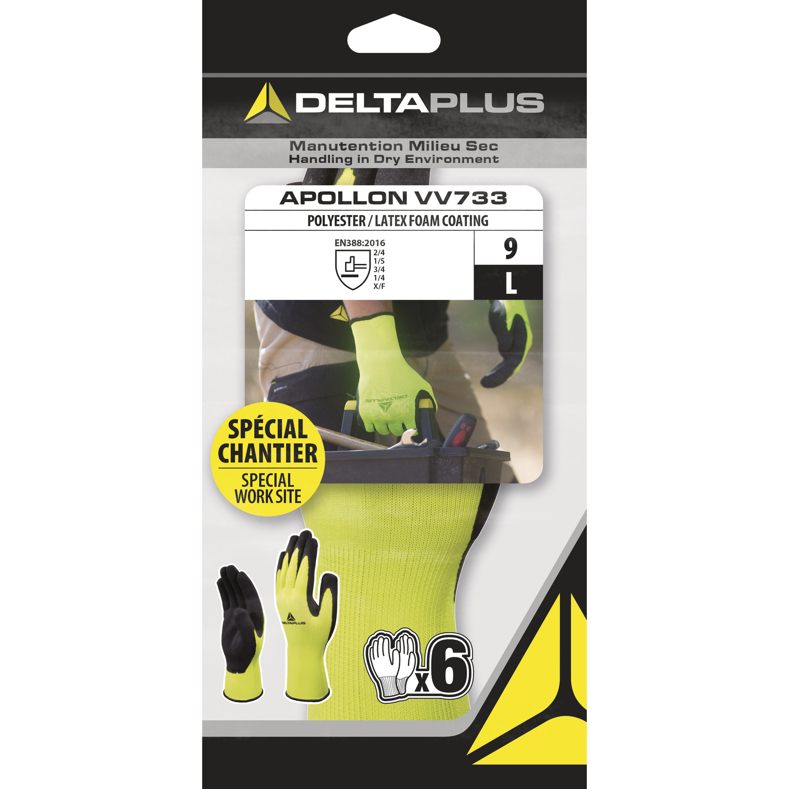 RUKAV.PLET PES LATEX CERNA 10