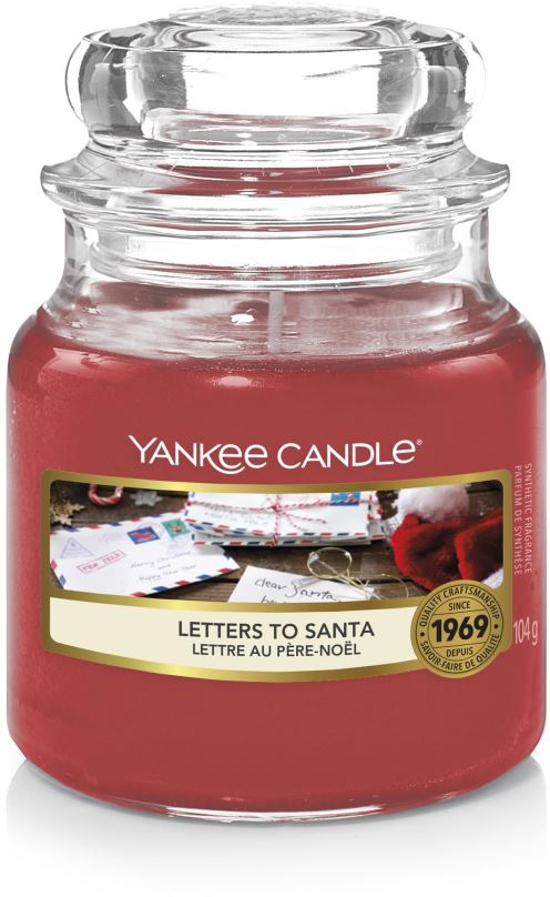 svíčka vonná sklo LETTERS TO SANTA 104g (hoří 40hod)