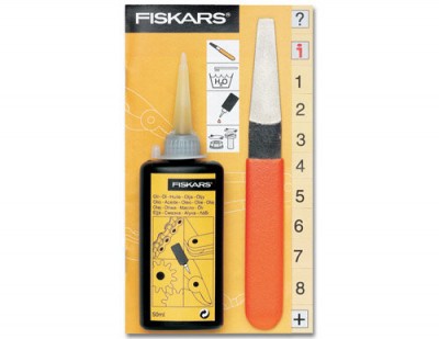 Fiskars 1001640 souprava na údržbu zahr.nůž.