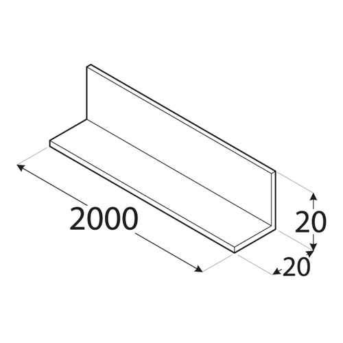 PKR 15A 20 x 2 x 2000 mm