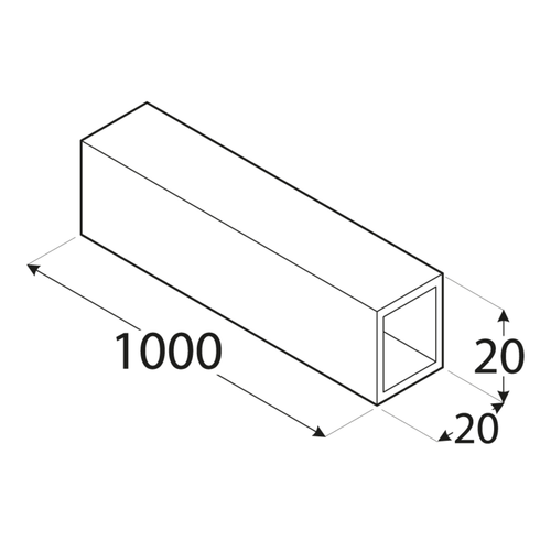 PRK 3A 20 x 1,5 x 1000 mm