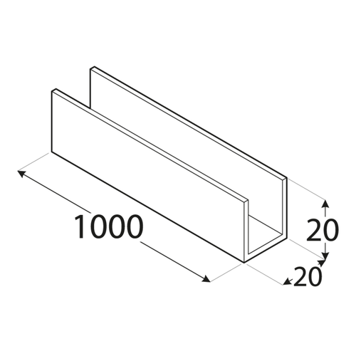 PC 13A 20 x 20 x 2 x 1000 mm