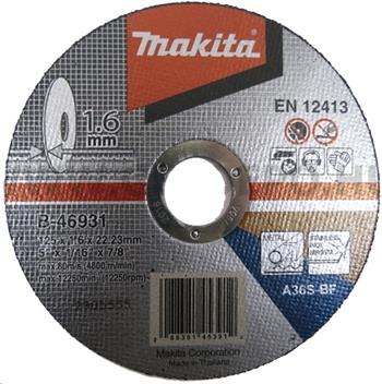 Makita kotouč řezný 115x1,6x22.23 kov