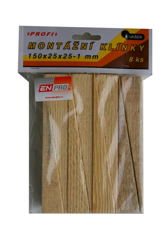 Klinky montážní dřev.150*25*25