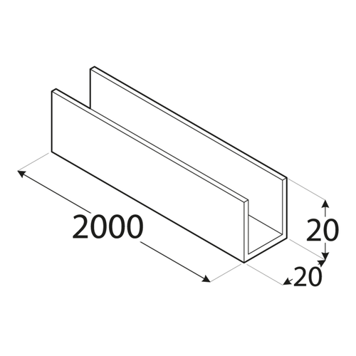 PC 31A 20 x 20 x 2 x 2000 mm