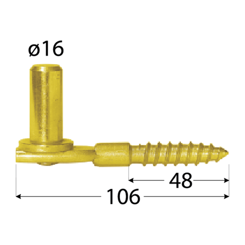 Držák čepu d 16mm / 106mm