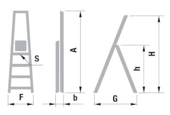 Schůdky jednostranné 1x4 1914