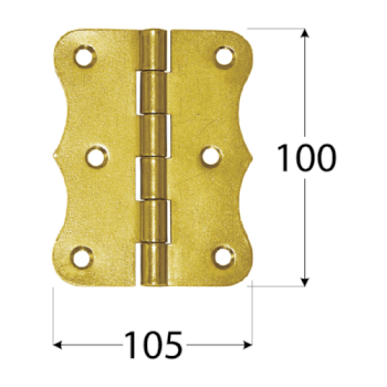 Závěs stavební ozdobný 100x105x2,0 mm