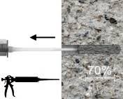 Pistole R-GUN-380-AKU vytlačovací na chemické kotv