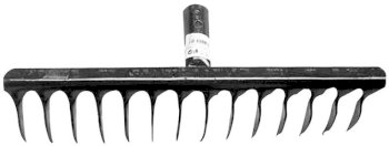 Hrábě vertikulační kovové 16zubů